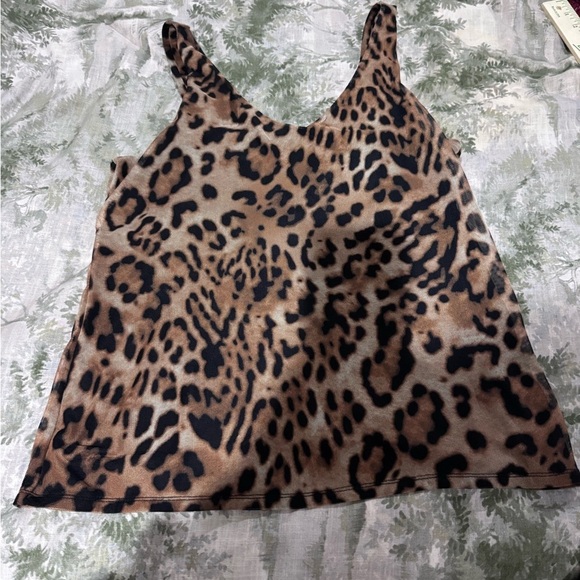 Chico's Brown and Black Leopard Print Cardigan 2 piece set - Picture 2 of 15